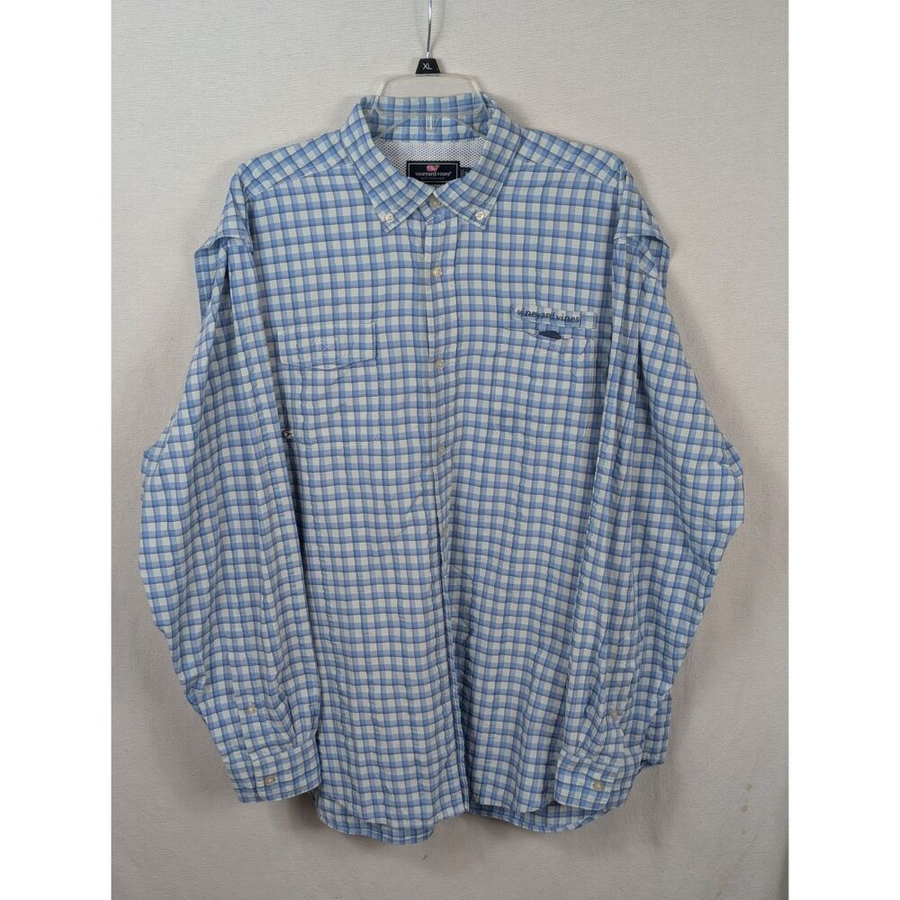 Vineyard Vines Performance Harbor Shirt Blue Men's Size XL